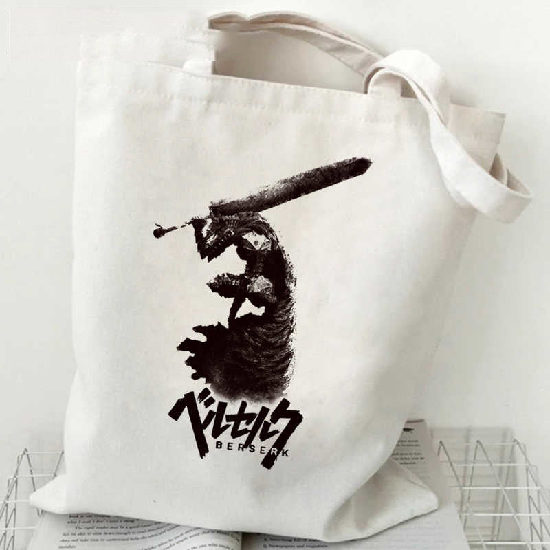 Anime Printed Canvas Shoulder Bag