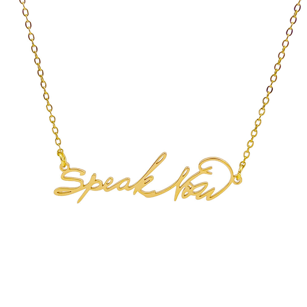 Exquisite Taylor Alphabet Logo Necklace