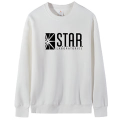 Casual Unisex Flash Star Lab Round Neck Sweatshirt