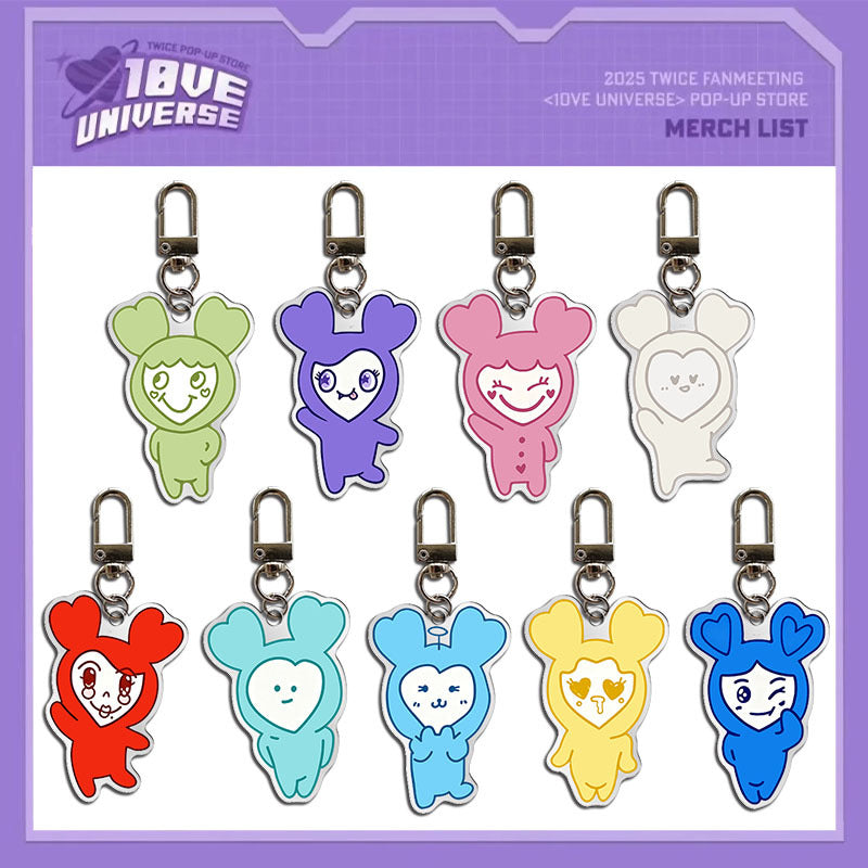 TWICE LOVELYS Cartoon Acrylic Keychain