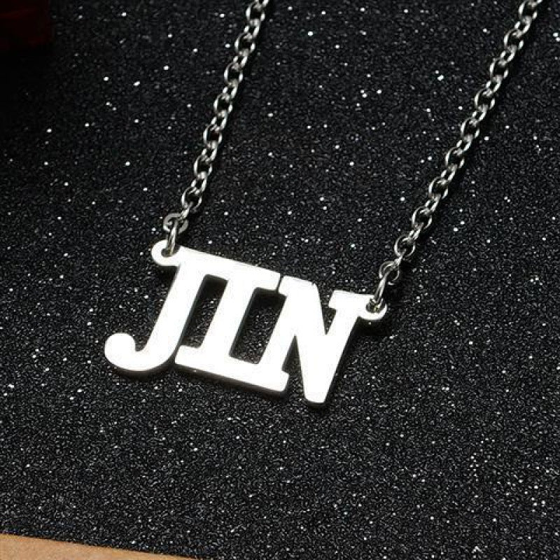 KPOP Logo Stainless Steel Bracelet Necklace