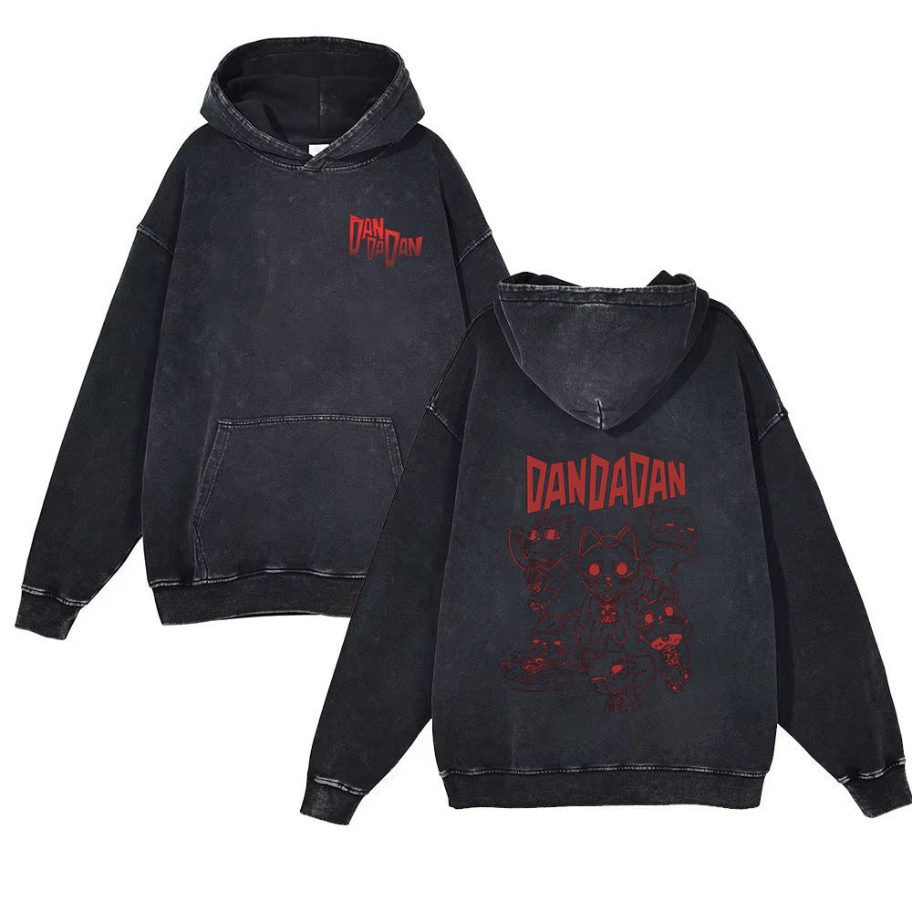 Unisex Dandadan Anime Washed Hoodie
