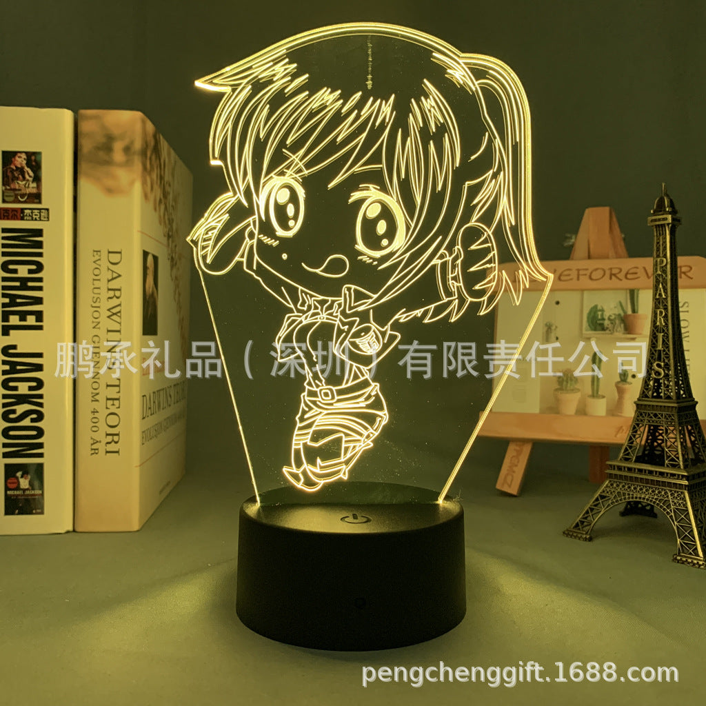 Colorful Anime Acrylic 3d Night Light