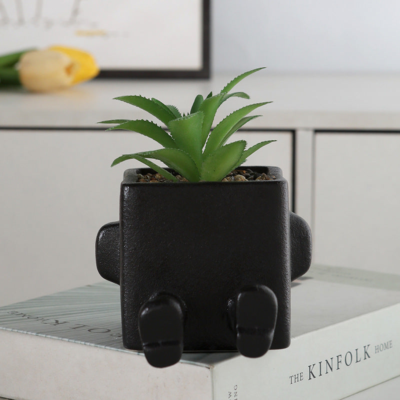 Funny Human Shaped Ceramic Pots