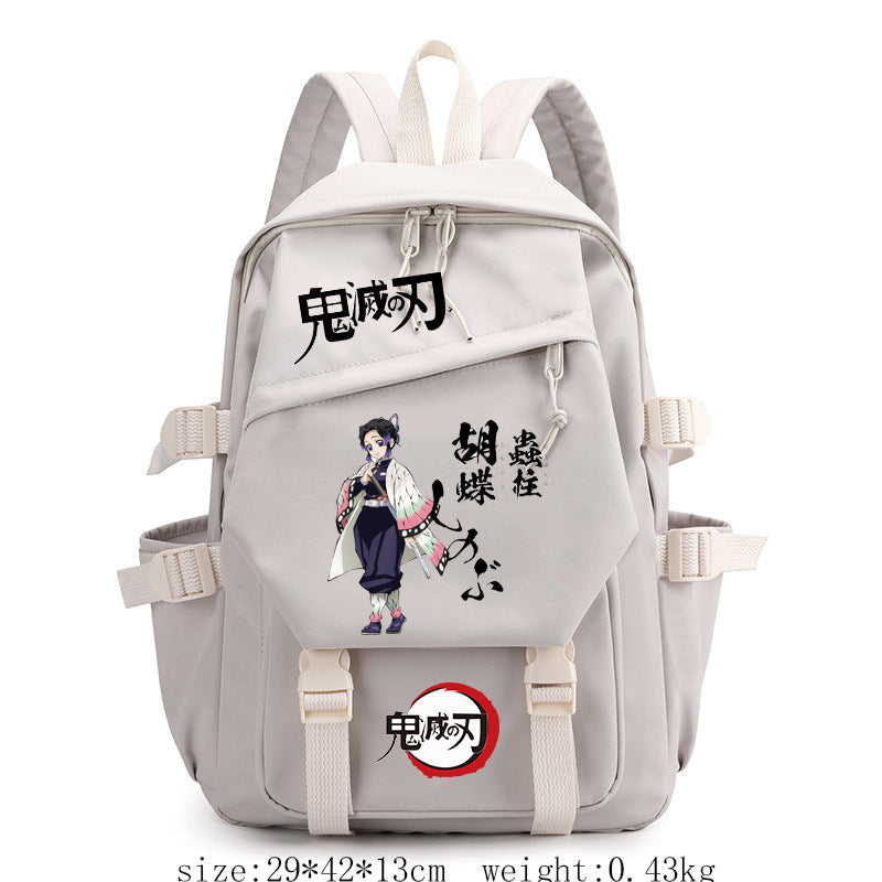 Retro Anime Printed School Backpack