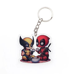 Deadpool and Wolverine Acrylic Keychain Pendant