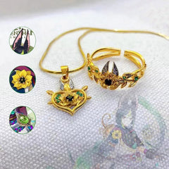 Exquisite Game Necklace Ring Cosplay Props