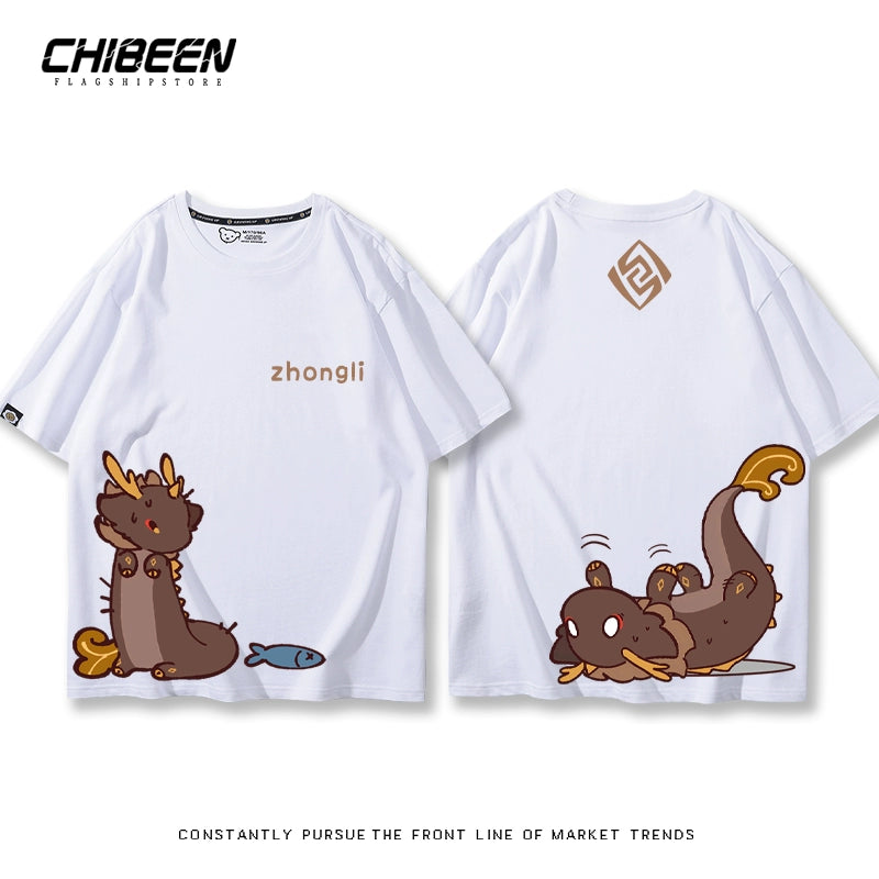 ZhongLi Game Print Short-sleeved T-shirt