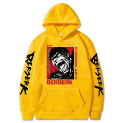 Trendy Anime Guts Print Pullover Hoodie