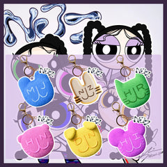 NJZ Cartoon Logo Acrylic Keychain