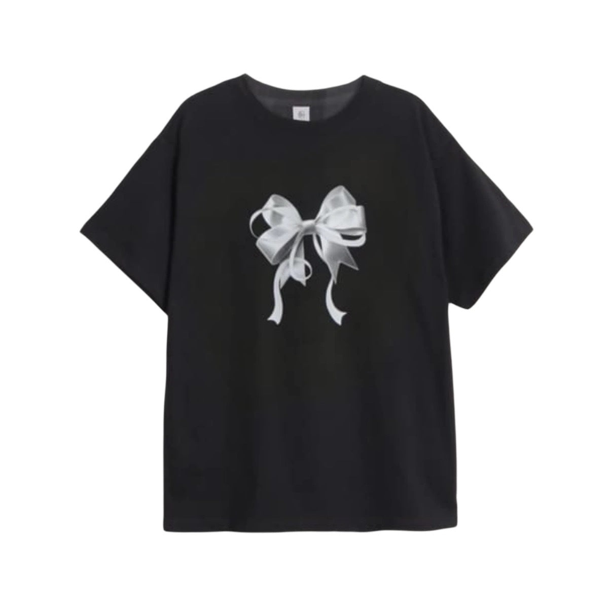 Cute Kpop Bowknot Short Sleeve Tee