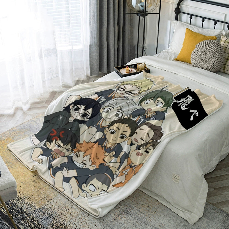 Hinata Anime Pattern Nap Blanket