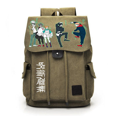 Retro Anime Canvas Schoolbag Backpack