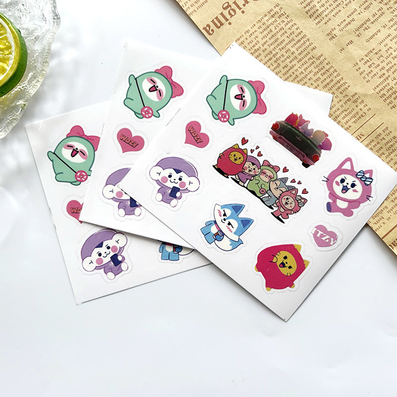 "WDZY" Cartoon Stickers