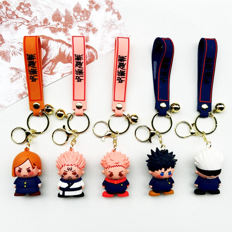 Cute Anime Soft Rubber Keychain Pendant