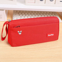 JK JIMIN V Large-capacity Canvas Pencil Bag