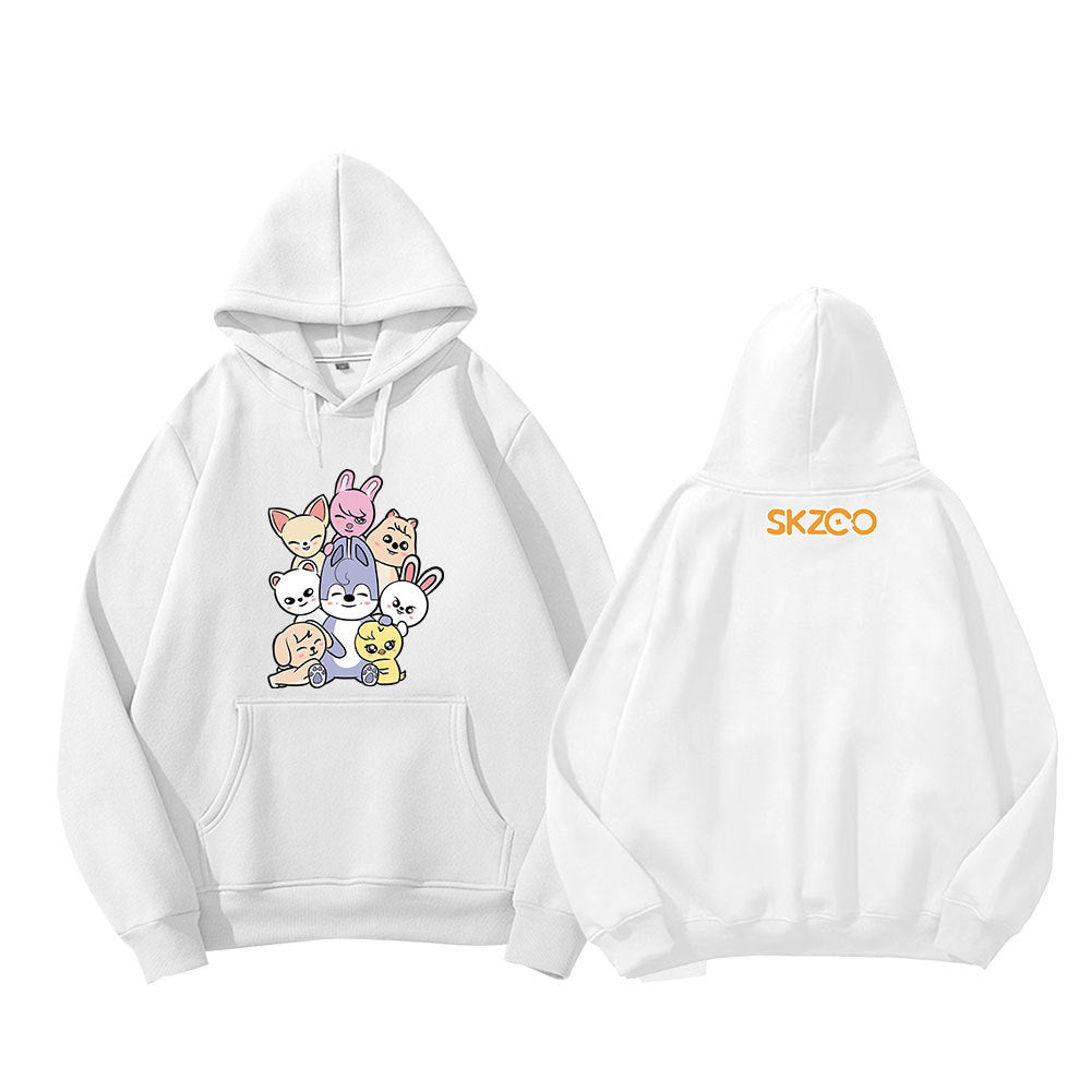 Kpop Cartoon Doll Pocket Hoodie