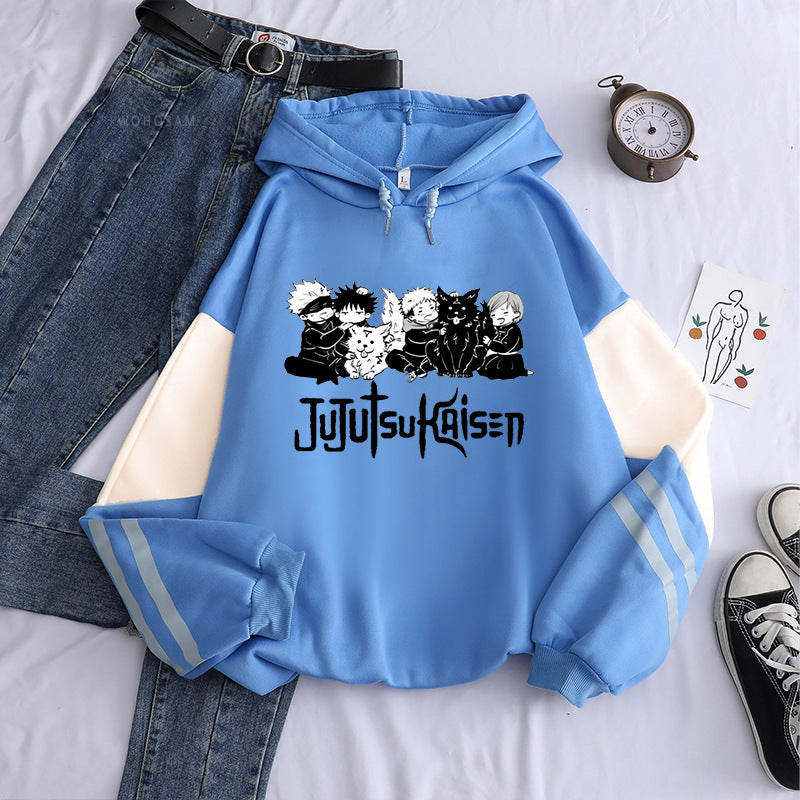 Casual Anime Printed Versatile Long Sleeve Hoodie