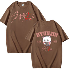 KPOP Graphic Print Summer Short-sleeved T-shirt