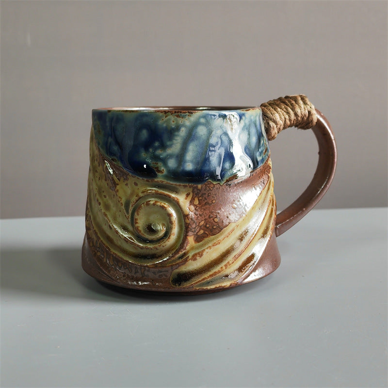 Retro Ceramic Irregular Pottery Mug