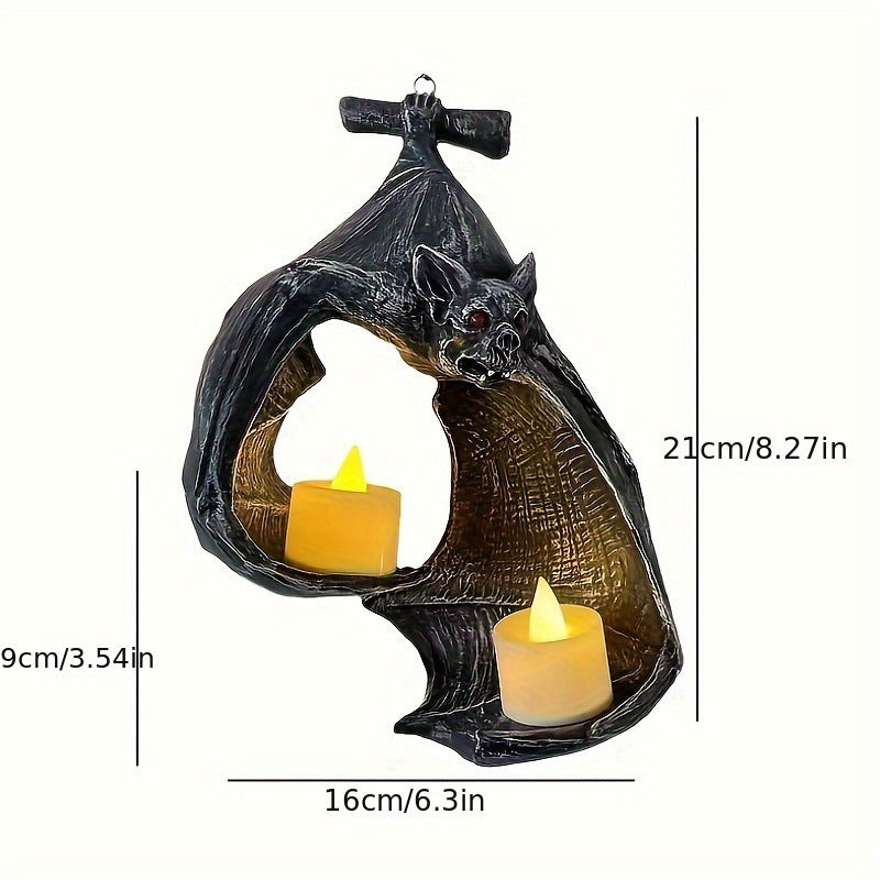 Gothic Bat Candle Holder