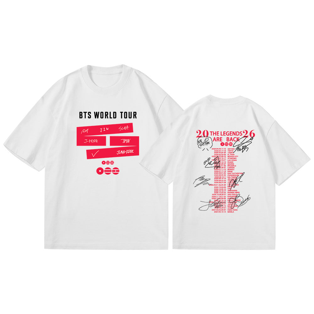 BANGTAN ARIRANG Signature Printed Cotton T-Shirt