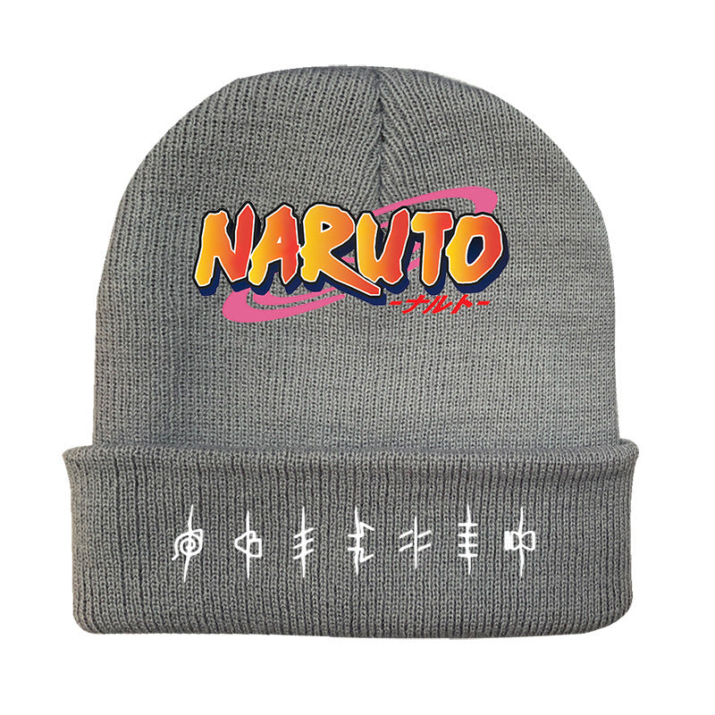 Versatile Anime Print Knitted Hat