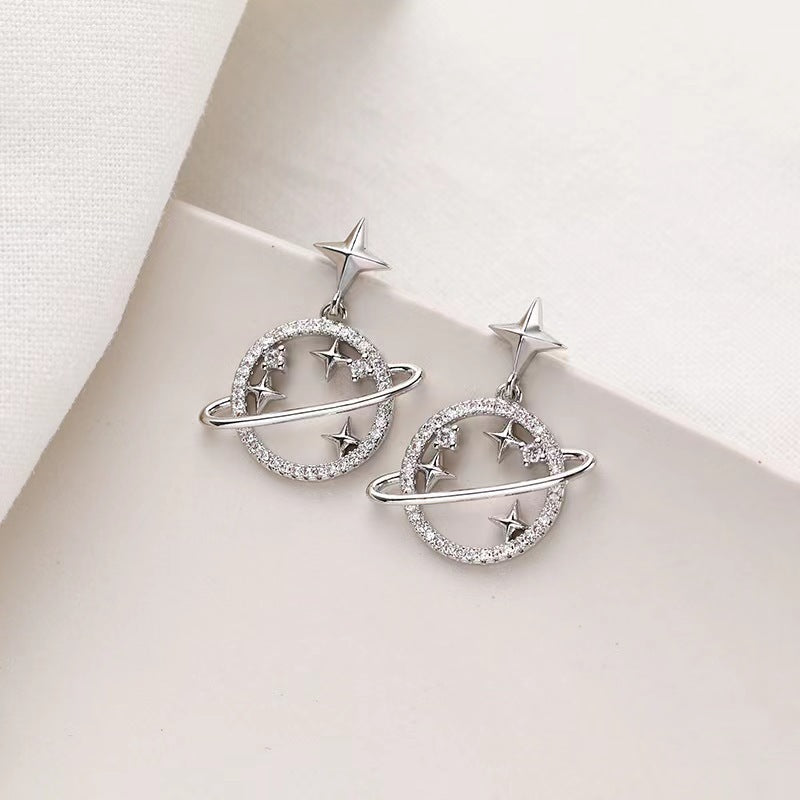 Korean Saturn Earrings