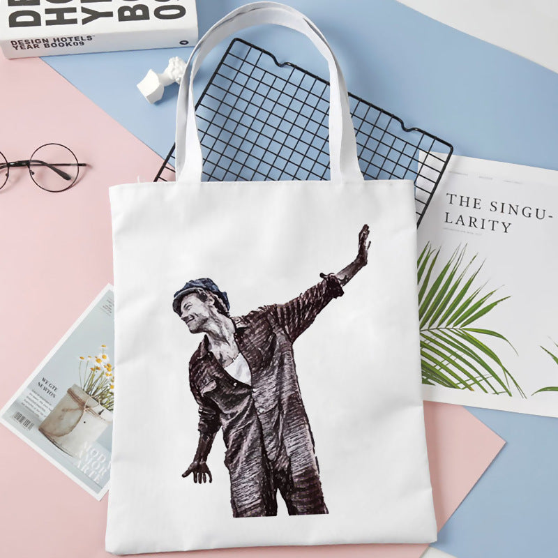 Harry Printed Canvas Shoulder Bag