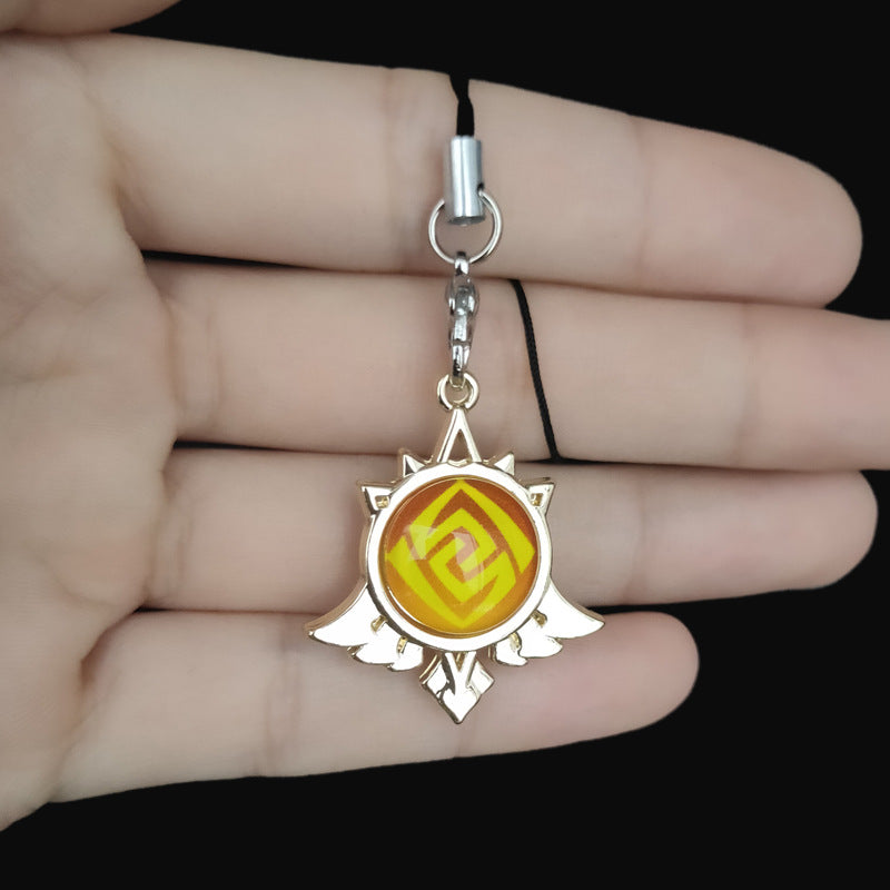 Luminous Game Keychain Lanyard Pendant