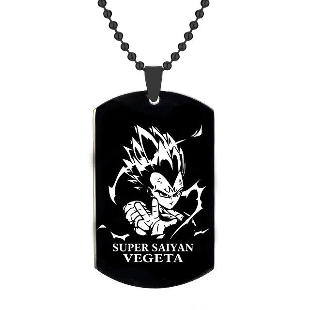 Vegeta Stainless Steel Laser Necklace