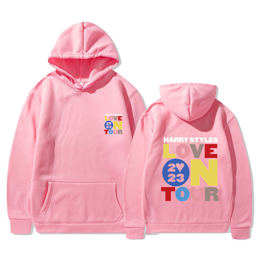 Unisex Love on Tour Printed Loose Pullover Hoodie