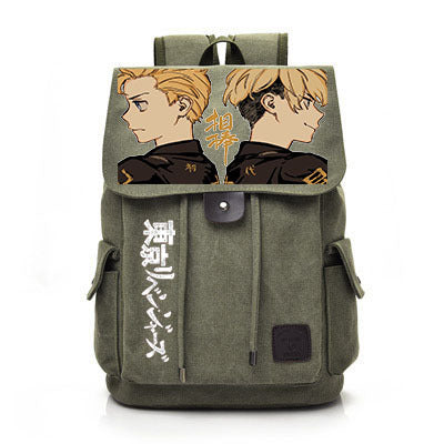 Vintage Anime Canvas Backpack