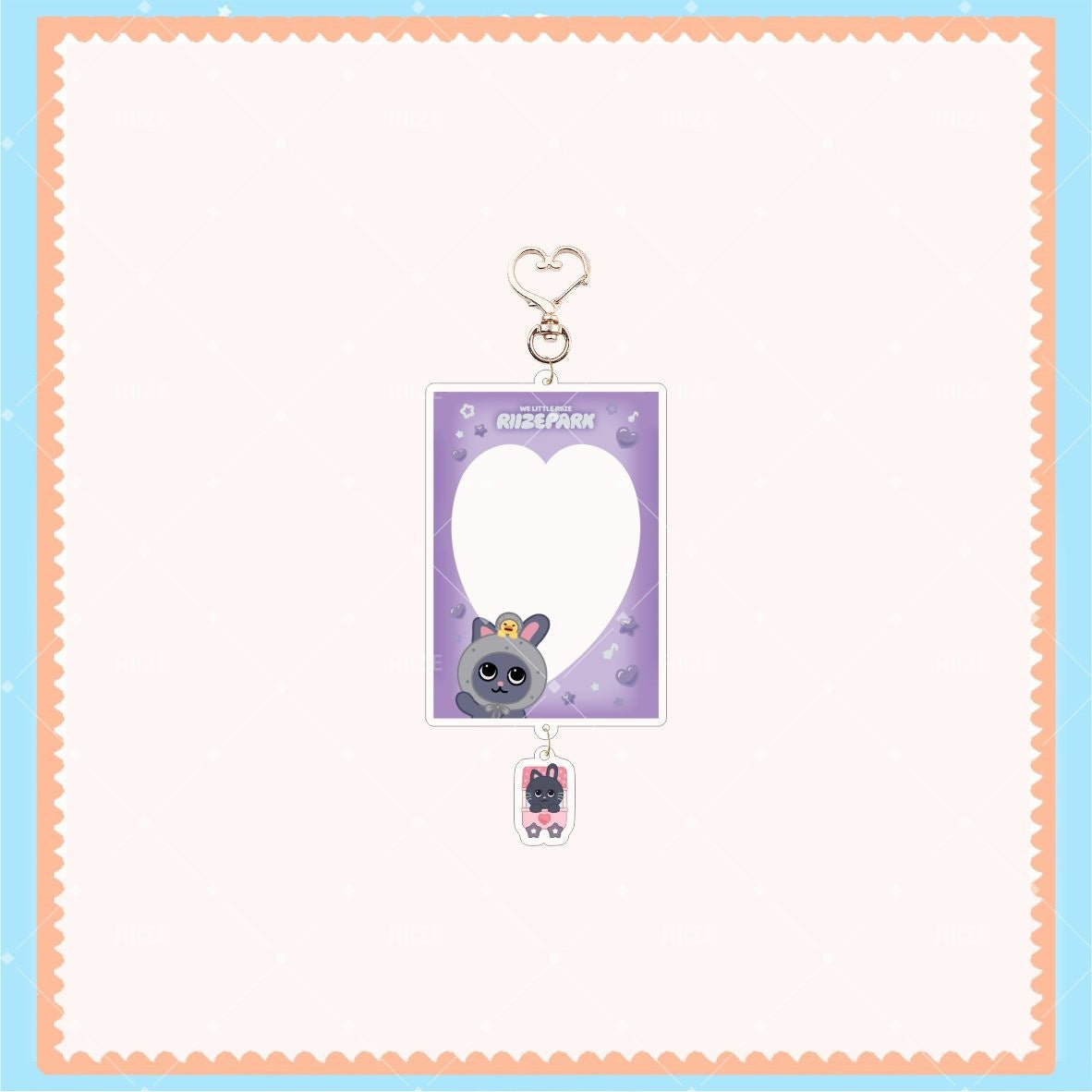 Cartoon KPOP PhotoCard Frame Keychain Pendant
