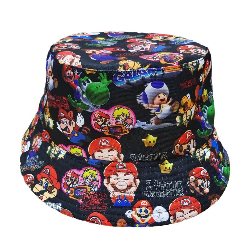 Casual Anime Printed Bucket Hat