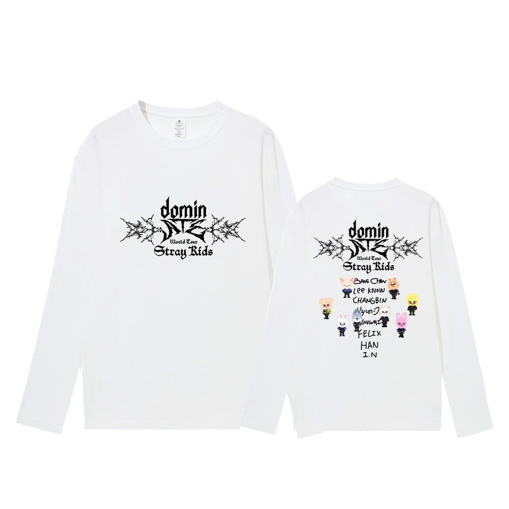 Unisex ATE Kpop Crew Neck Long-sleeved T-shirt