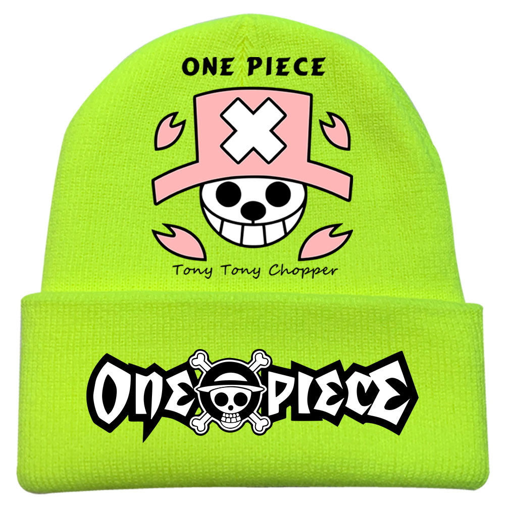 Trendy Luffy Print Knitted Hat