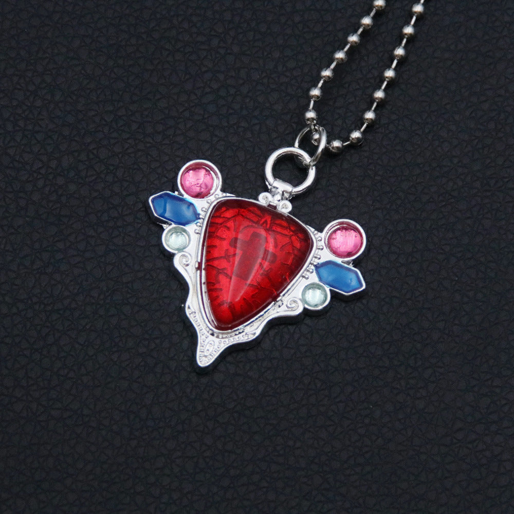 Trendy JOJO Red Stone of Aja Necklace