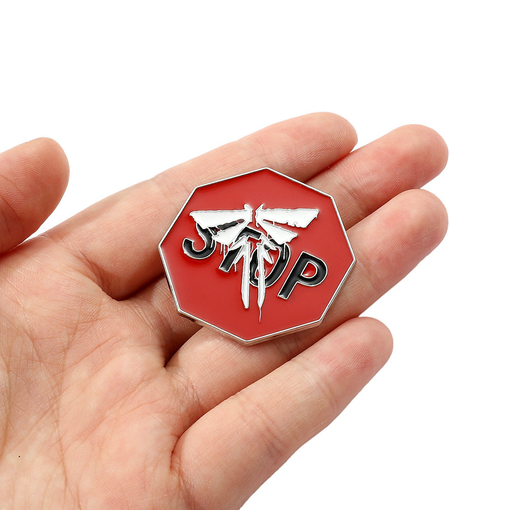 Game Logo Brooch Badge