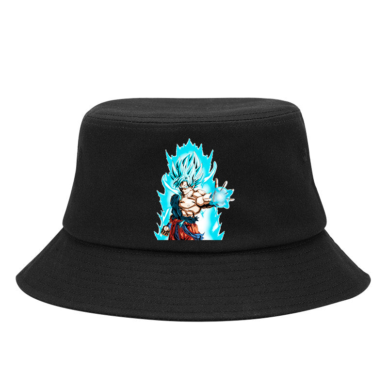 Trendy Goku Anime Print Bucket Hat