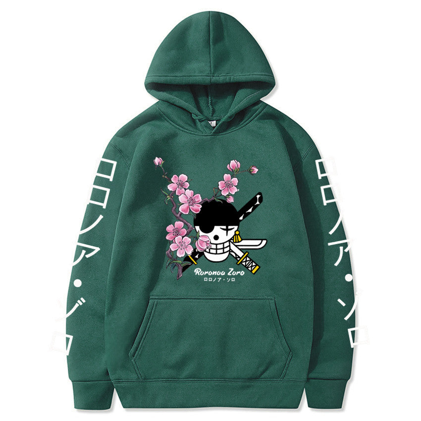 Unisex Zoro Graphic Printed Loose Hoodie