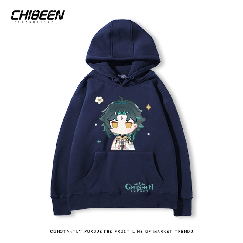 Unisex Game Cartoon Print Casual Hoodie