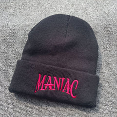 Kpop MANIAC Embroidered Knit Woolen Hat