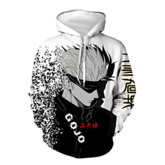 Unisex Cool Anime 3D Print Cosplay Loose Hoodie