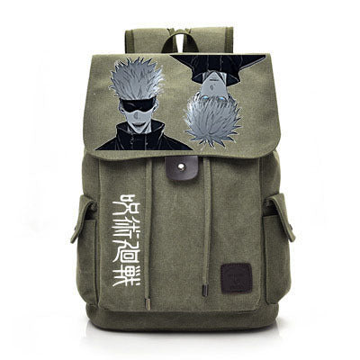 Retro Anime Canvas Schoolbag Backpack