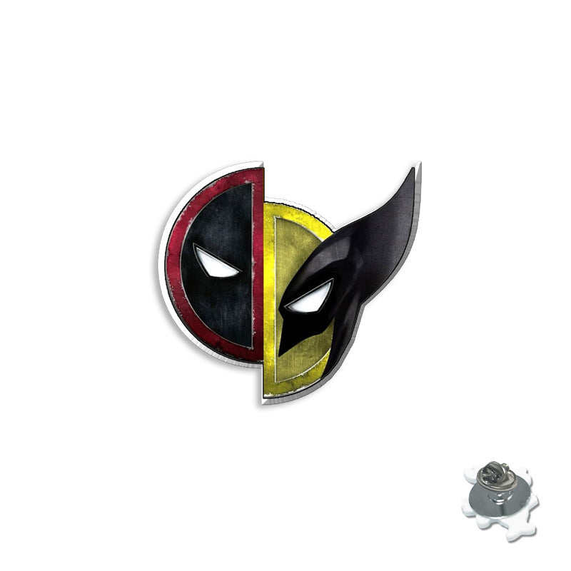 Deadpool and Wolverine Brooch Badge