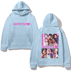 Y2K Style KPOP Manga Printed Hoodie