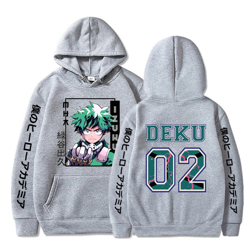 Unisex Anime Deku Printed Casual Hoodie