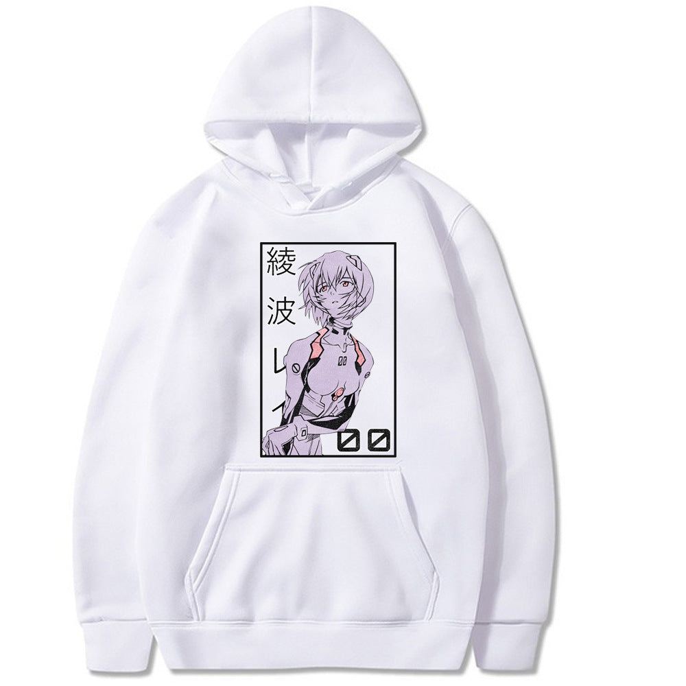 Casual Eva Rei Print Loose Hoodie