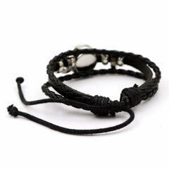 Luminous Sun and Moon Couple Leather Bracelet